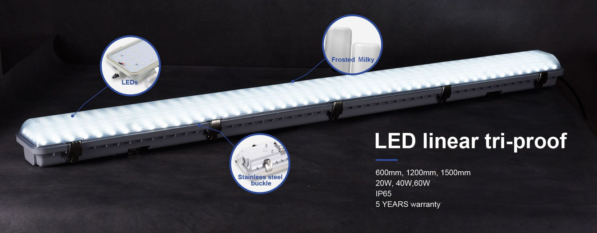 LED linear tri-proof
